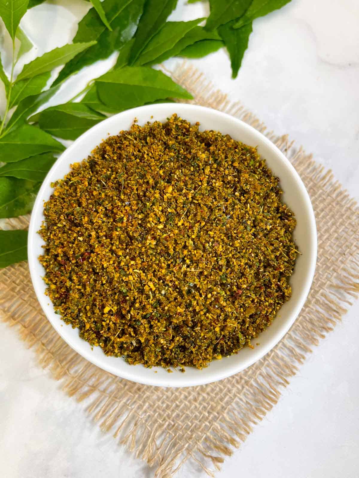 Curry Leaves Chutney Powder (ಕರಿಬೇವು ಚಟ್ನಿಪುಡಿ)